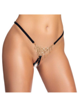 String bijou ouvert noir - Cottelli